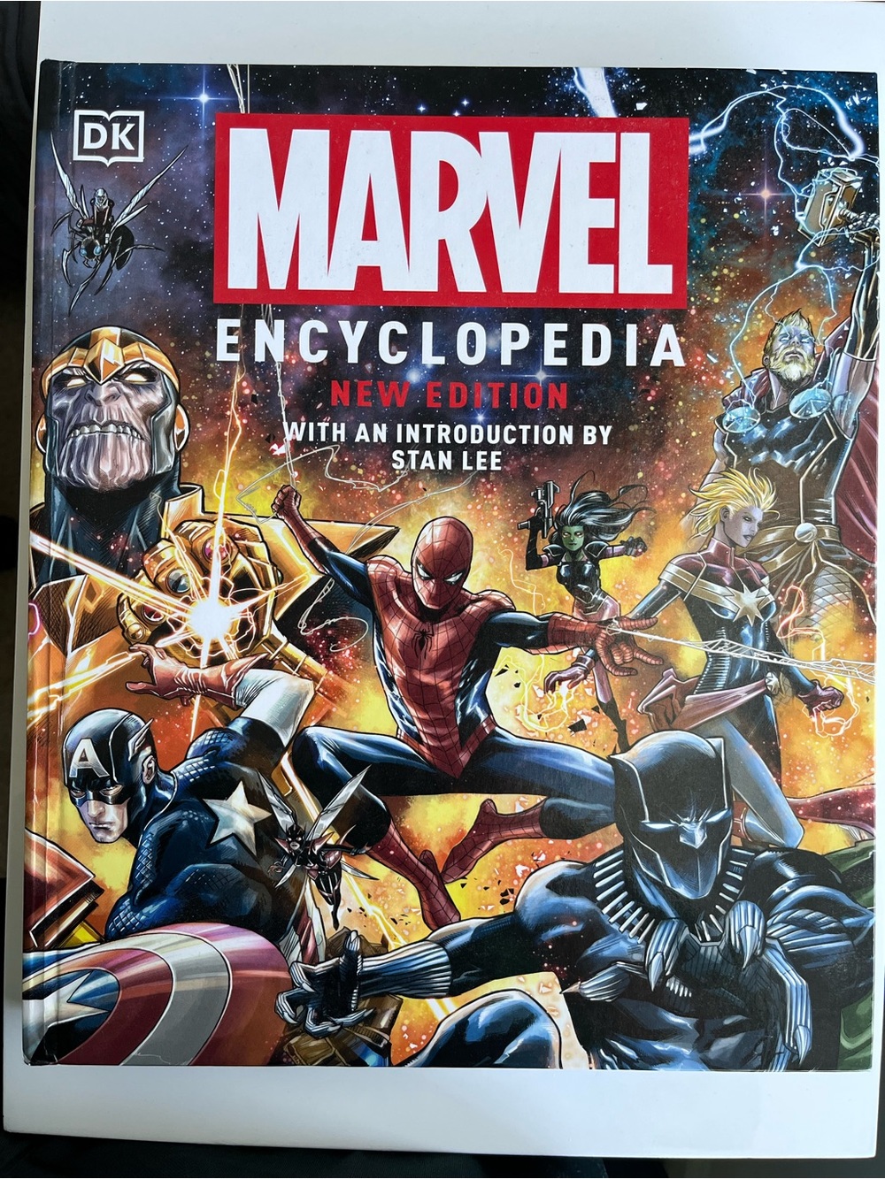 Marvel Encyclopedia Hardcover in Red, White, Black, Blue, Gold